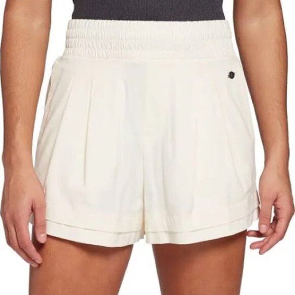 Calia Double Layer Hem Hi Rise Cream Shorts Size XL - Picture 1 of 10